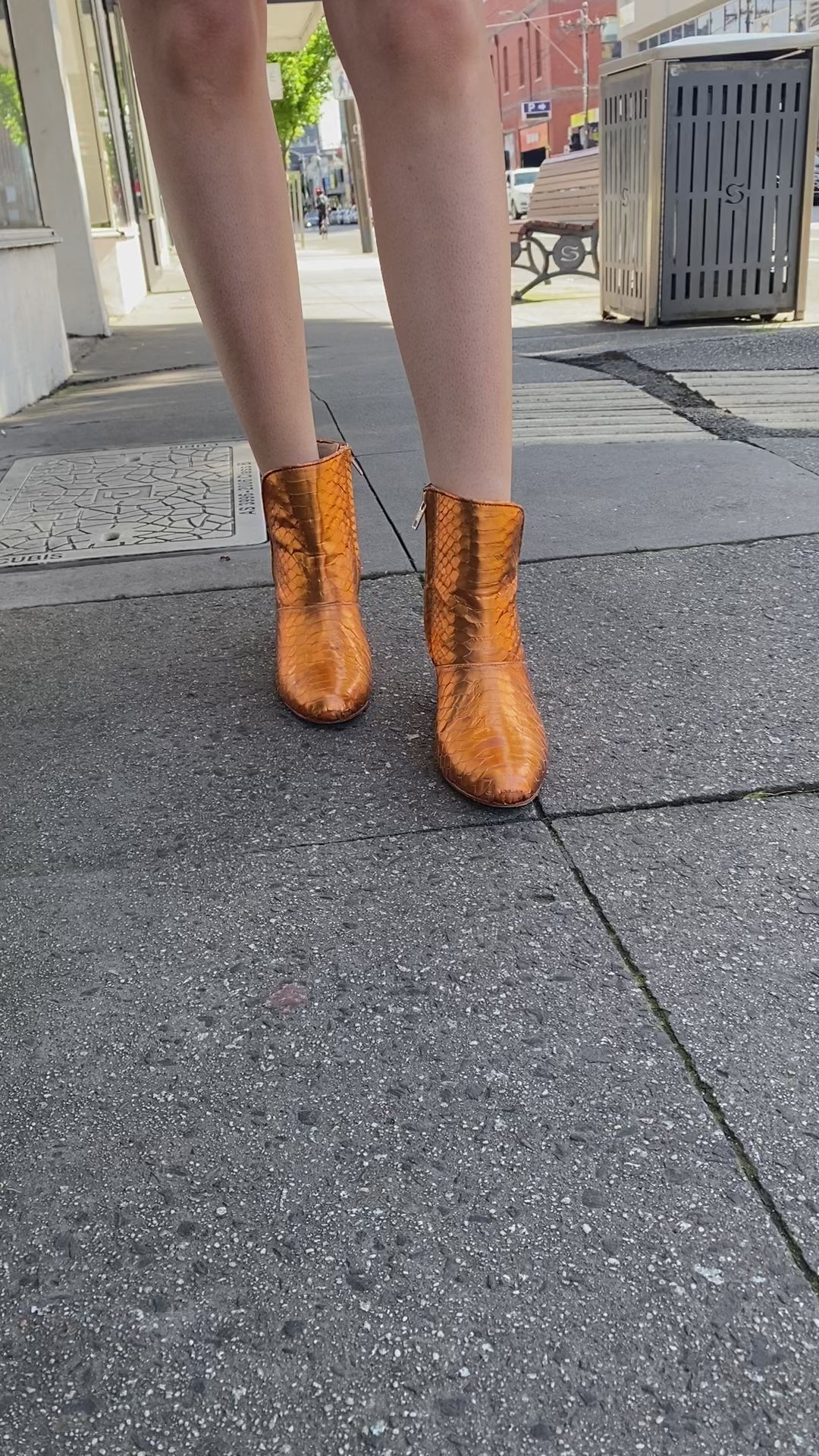 Joey Boot - Metallic Orange