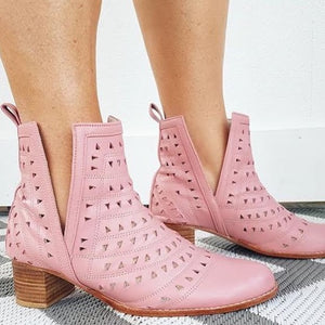 Nic Cut Out Boot - Musk Pink-Shoes-jfahristore