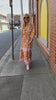 Load and play video in Gallery viewer, Bethany dress - Mustard and Pink Multi floral