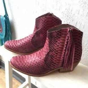 Jfahri Boot - Burgundy Multi-Shoes-jfahristore