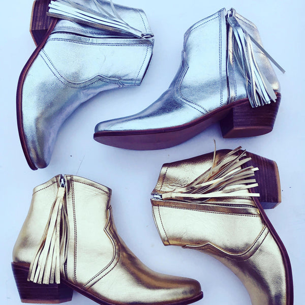 Jfahri Boot - Metallic Gold-Shoes-jfahristore