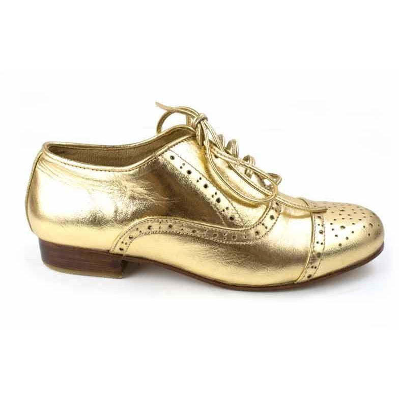 Jfahri Brogues - Metallic Gold-Shoes-jfahristore