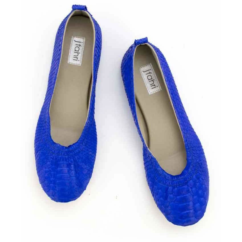 Jfahri Ballet Flats - Electric Blue-Shoes-jfahristore