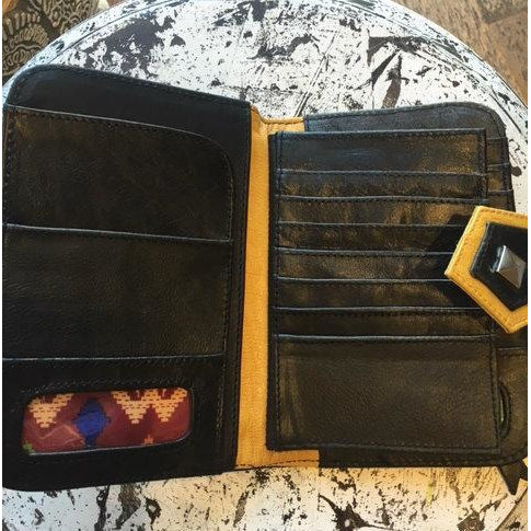 Jfahri riser leather wallet - Black and tan-Accessories-jfahristore