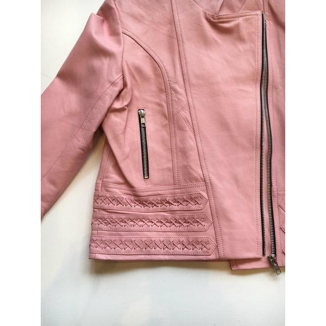 Jfahri Horizon Leather Jacket - Musk Pink-Clothing-jfahristore