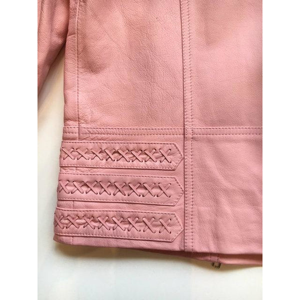 Jfahri Horizon Leather Jacket - Musk Pink-Clothing-jfahristore