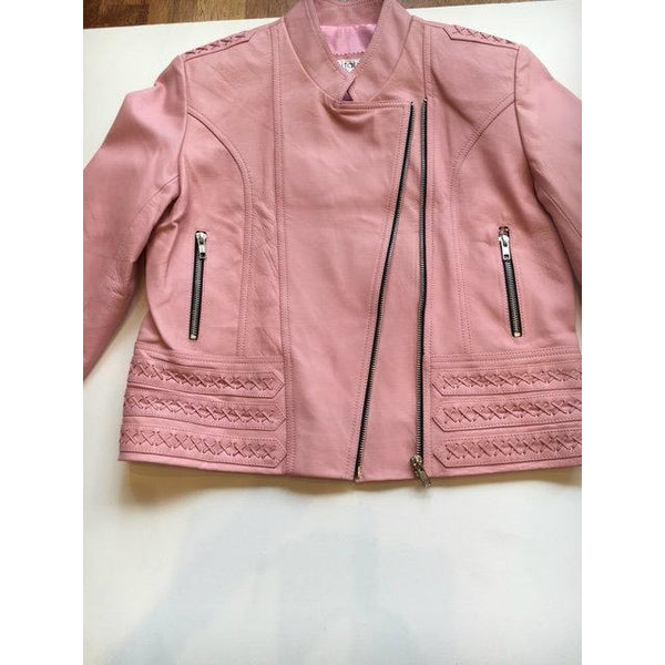 Jfahri Horizon Leather Jacket - Musk Pink-Clothing-jfahristore