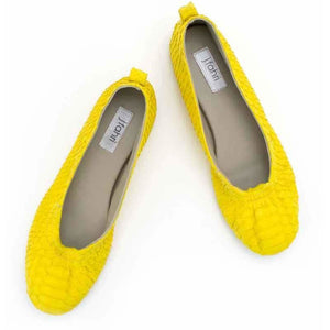 Jfahri Ballet Flats - Neon Yellow-Shoes-jfahristore