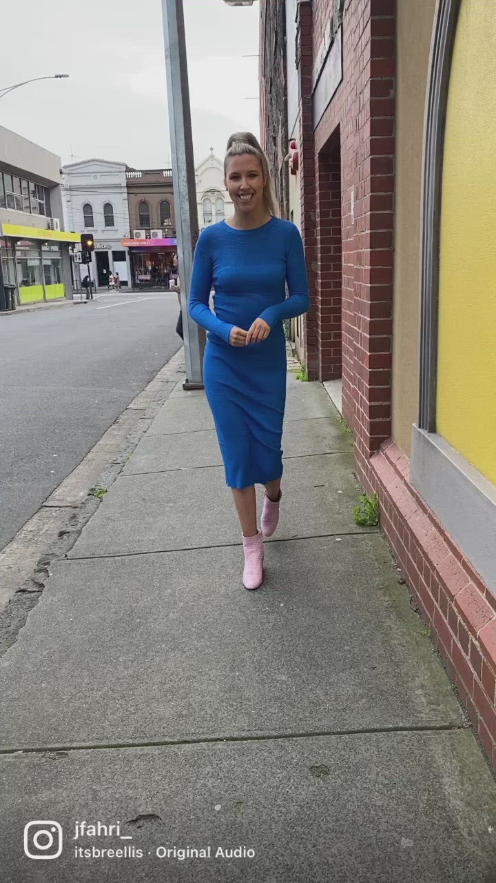 Tyler knit dress - Cobalt blue