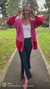 Load and play video in Gallery viewer, Fantasy Cardigan - Pink and Red