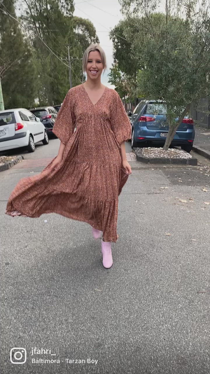 Leesa dress - Leopard print