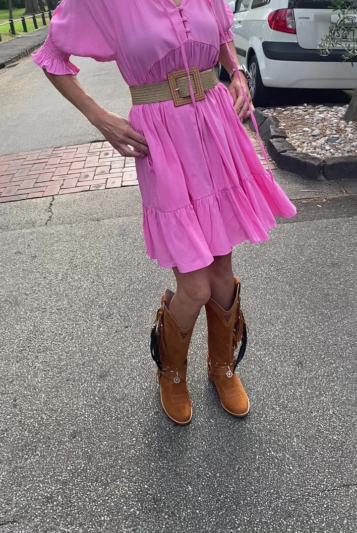 Joplin Suede Boot - Tan