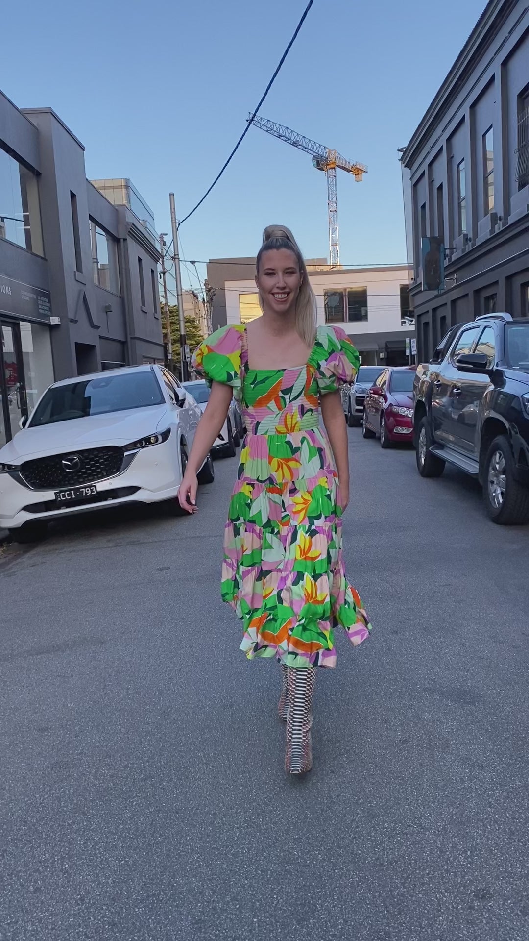 Layla dress - Bright Floral