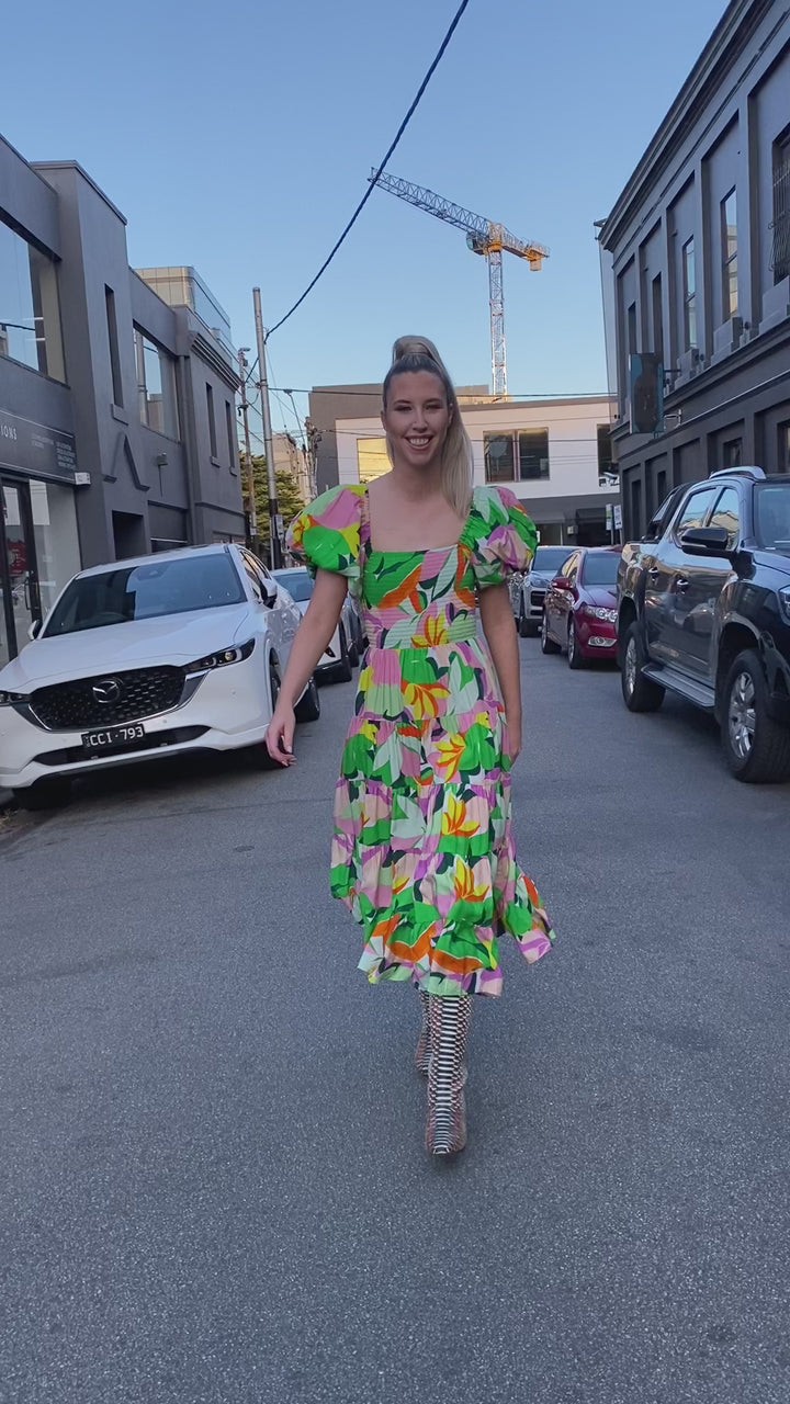 Layla dress - Bright Floral