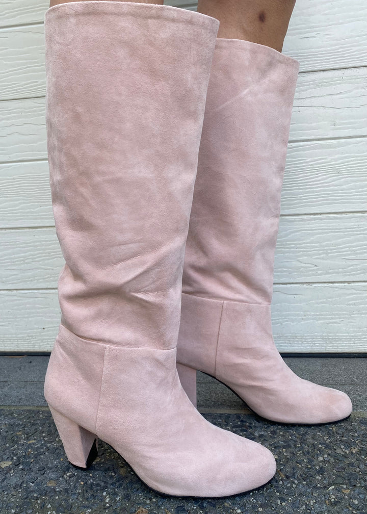 Lux suede boots - Light pink