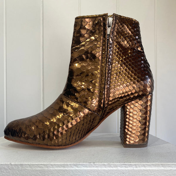 Joey Boot - Metallic Bronze-Shoes-jfahristore