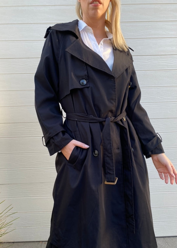 Ava Trench Coat / Black