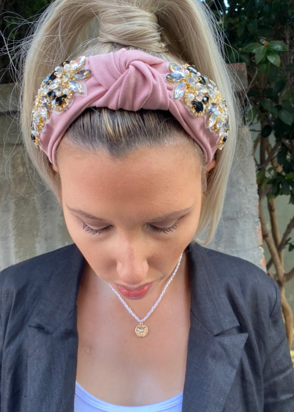 Alva knotted headband - Pink