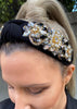 Alva knotted  headband - Black
