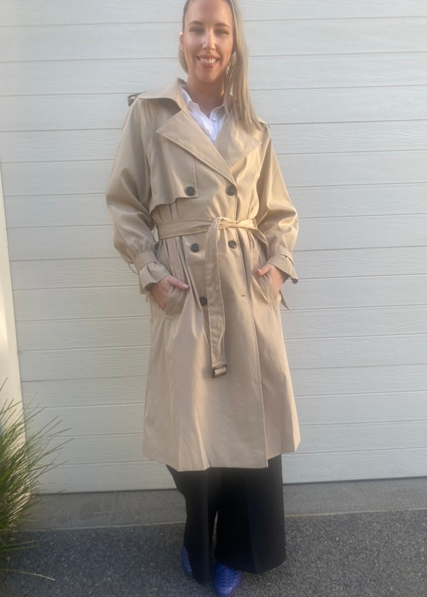 Ava Trench Coat - Neutral