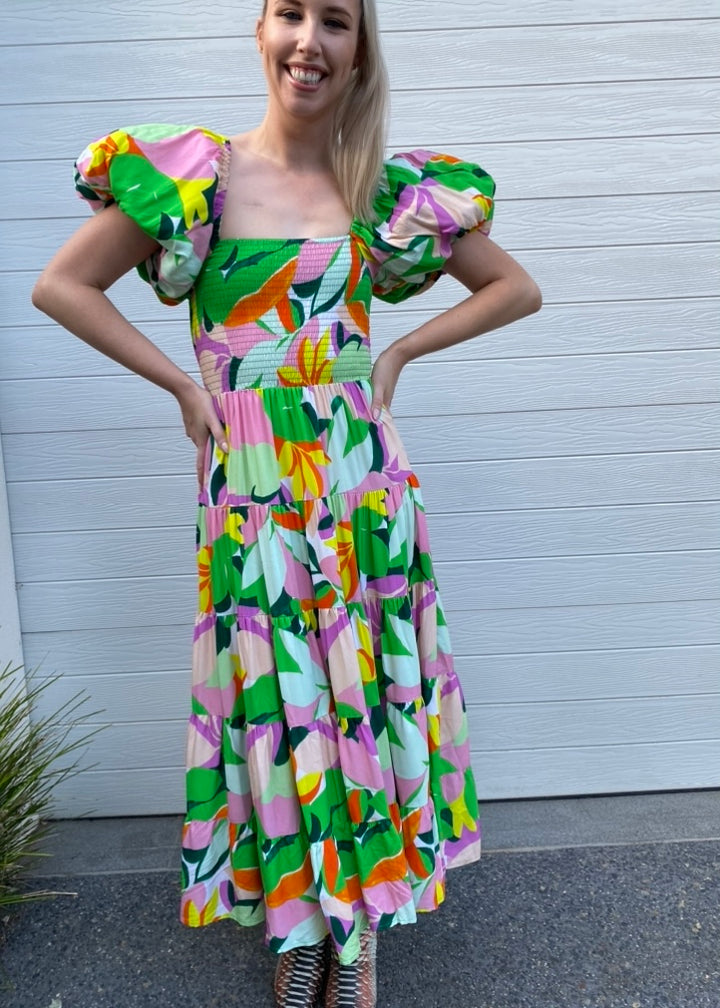 Layla dress - Bright Floral