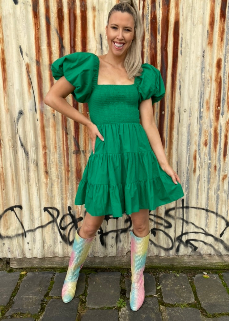 Layla short dress - Green