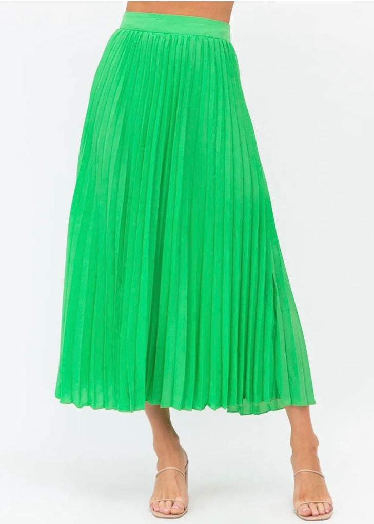 Pene pleat skirt / Green