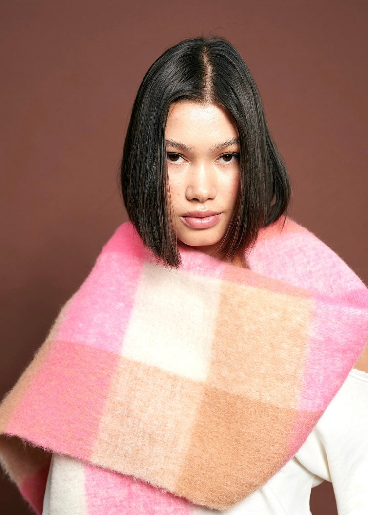 Maha Scarf - Neutral and Pink