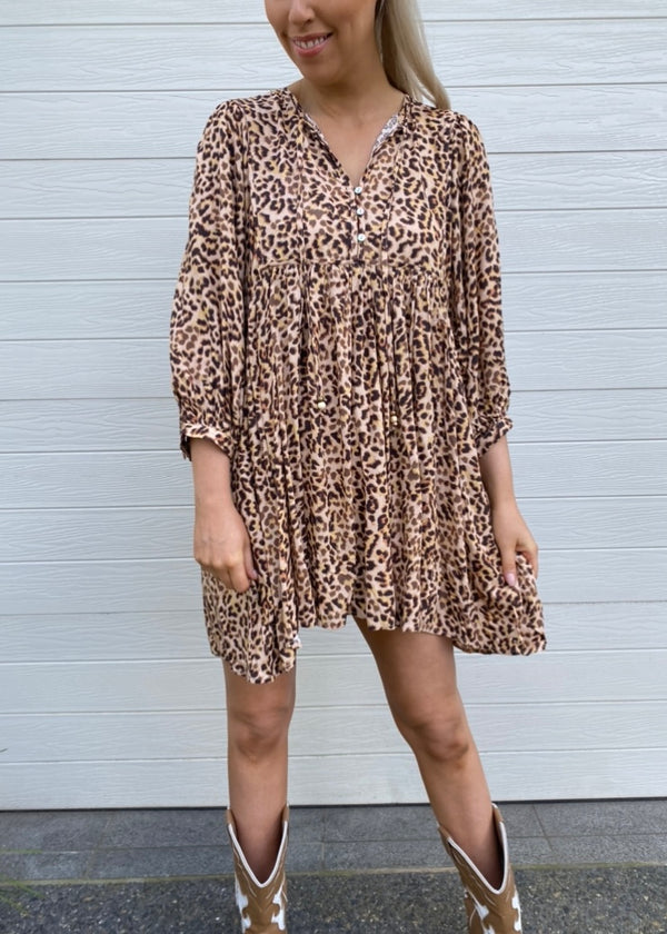 Tori dress - Leopard print