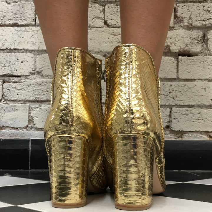 Joey Boot - Metallic Gold-Shoes-jfahristore