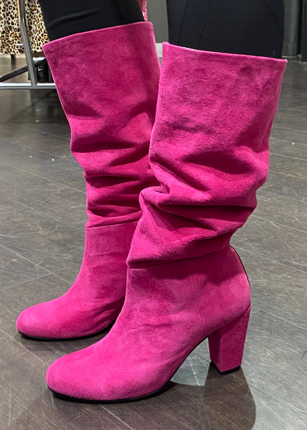 Lux suede boot - Fuschia