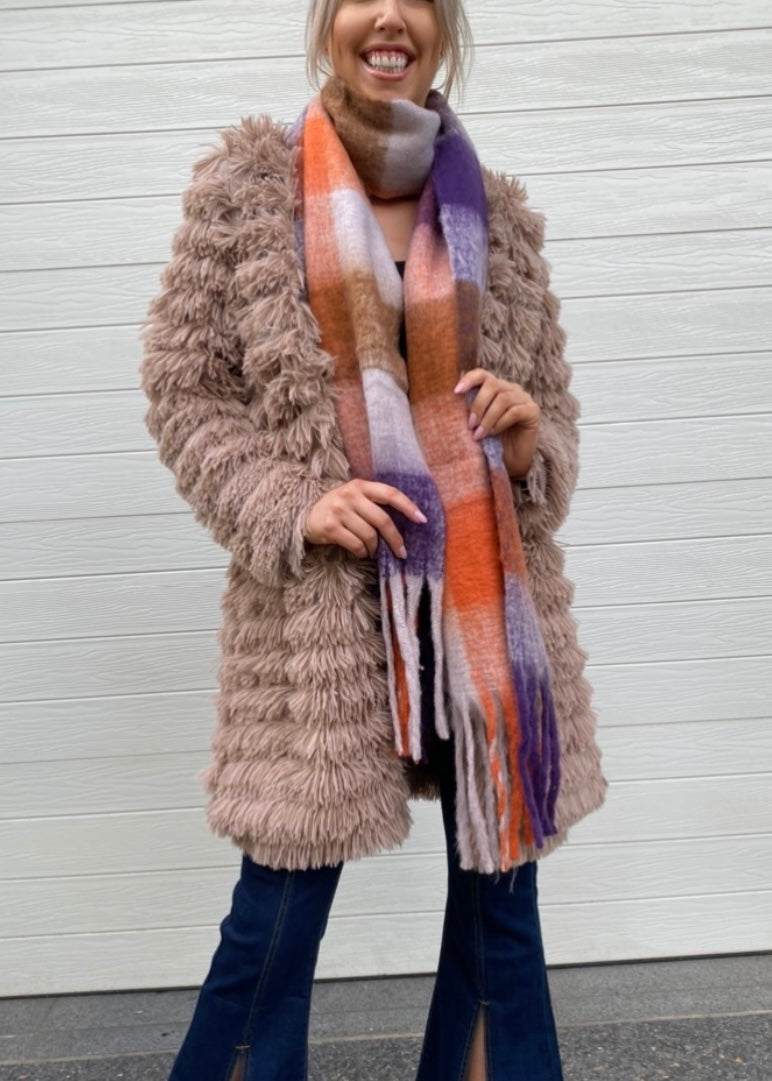 Maha Scarf - Orange And Purple