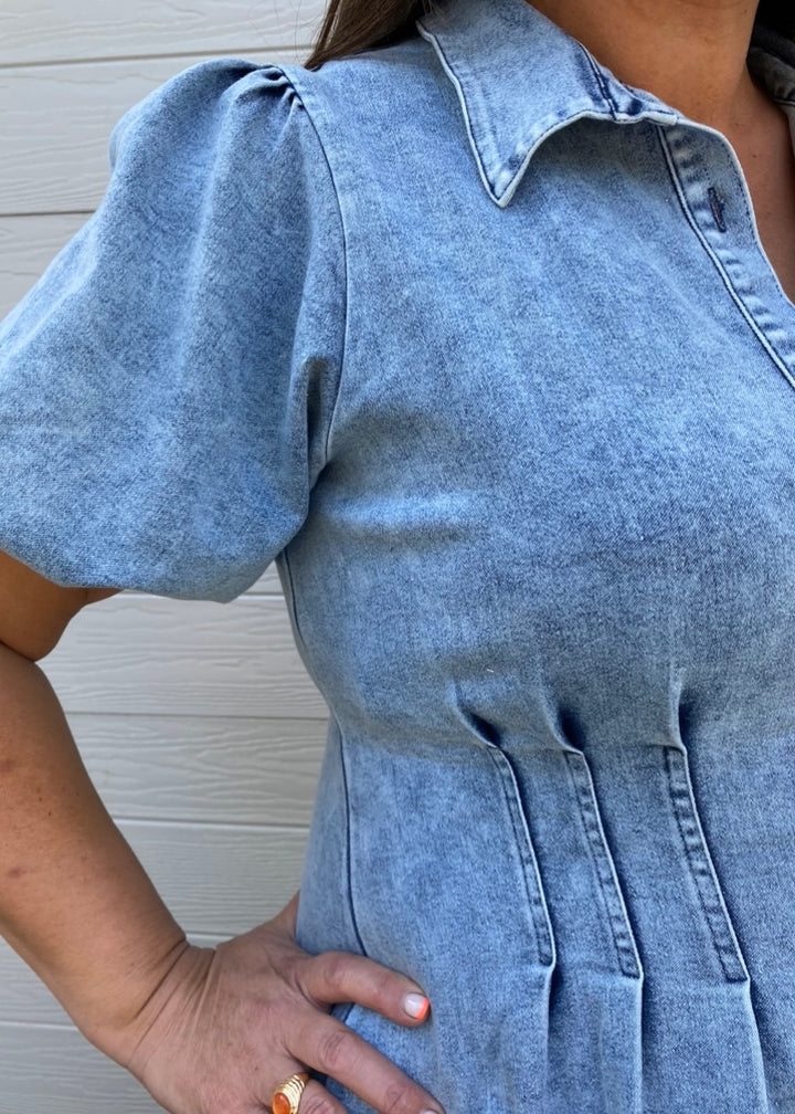Luella dress - Blue denim