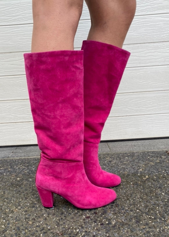 Lux suede boot - Fuschia