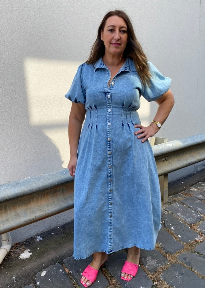 Luella dress - Blue denim