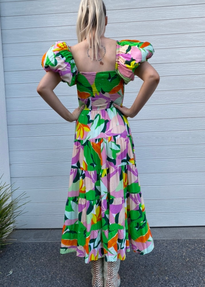 Layla dress - Bright Floral