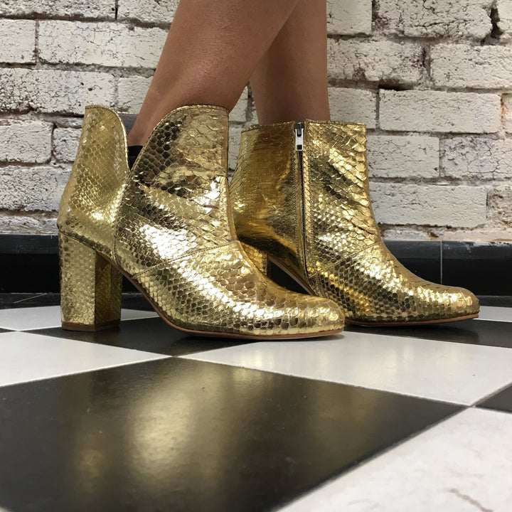Joey Boot - Metallic Gold-Shoes-jfahristore