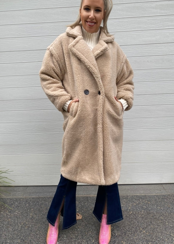 Teddy Coat - Neutral