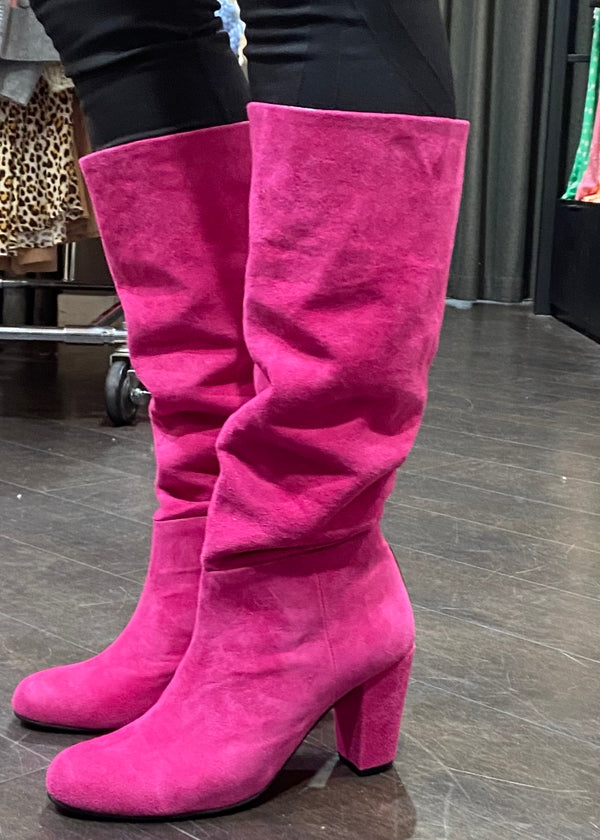 Lux suede boot - Fuschia