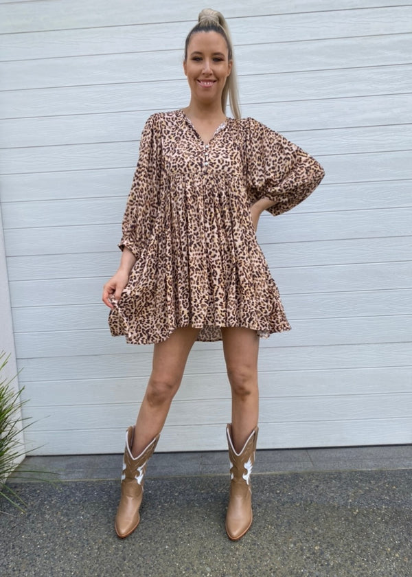 Tori dress - Leopard print