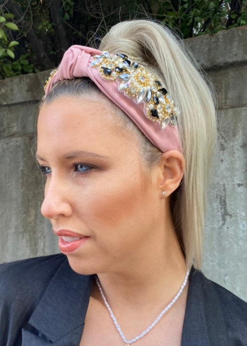 Alva knotted headband - Pink