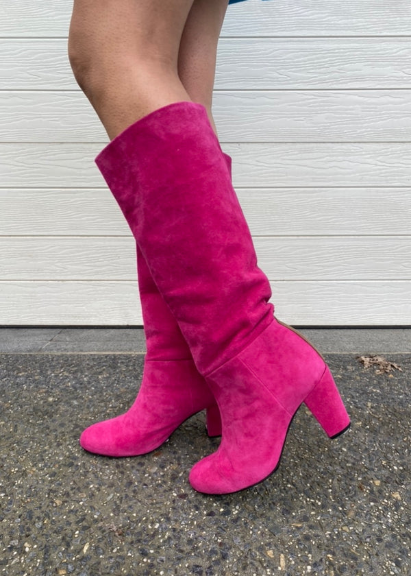 Lux suede boot - Fuschia