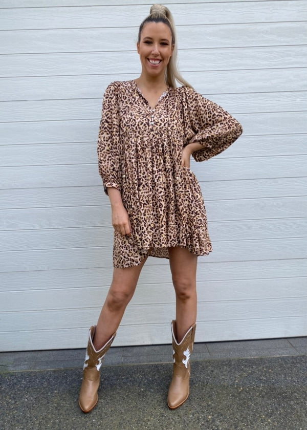 Tori dress - Leopard print