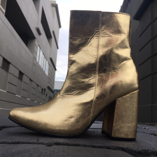 La Luna Boot - Gold-Shoes-jfahristore