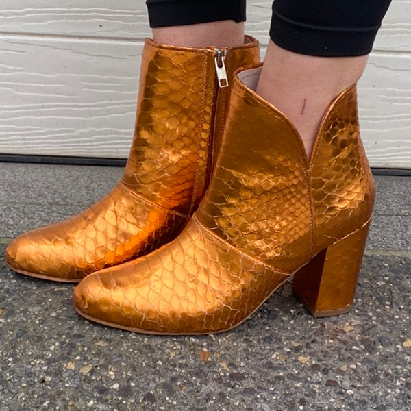 Joey Boot - Metallic Orange