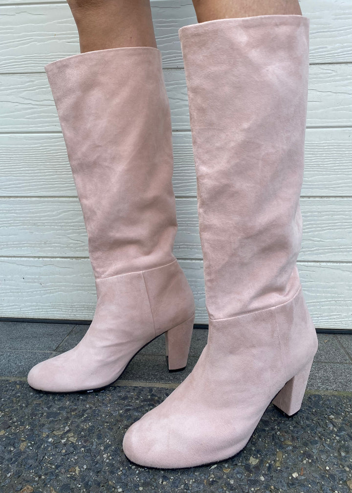 Lux suede boots - Light pink
