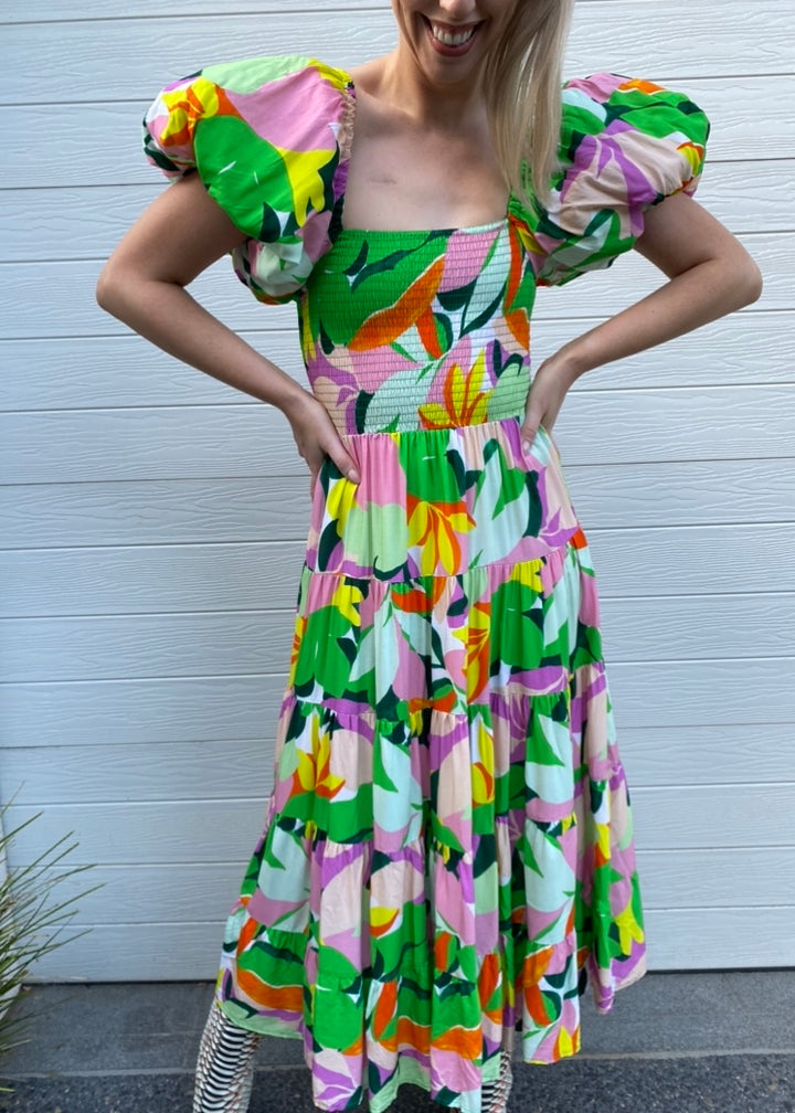 Layla dress - Bright Floral