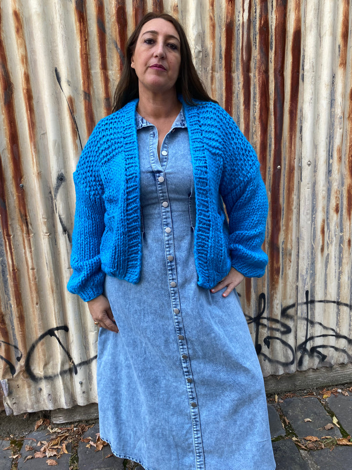 Clara Cardigan - Blue