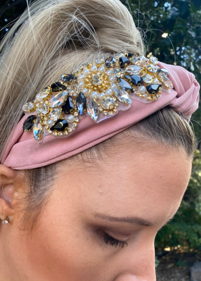 Alva knotted headband - Pink