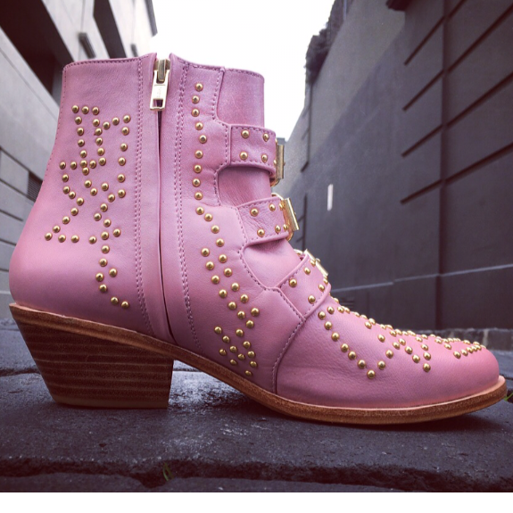 Soho Stud Boot - Musk Pink-Shoes-jfahristore